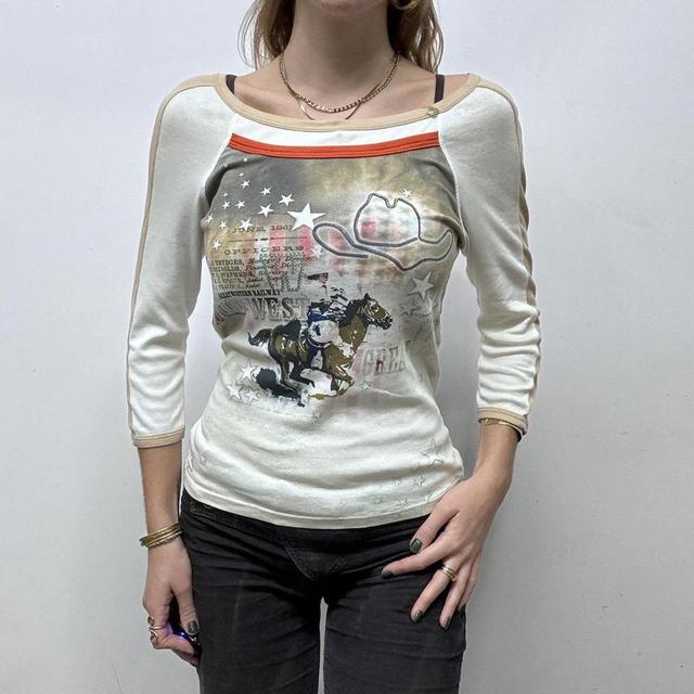 Graphic printed slouchy tshirt