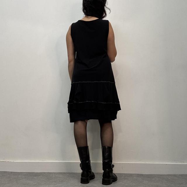 Black ruffle cop copine dress