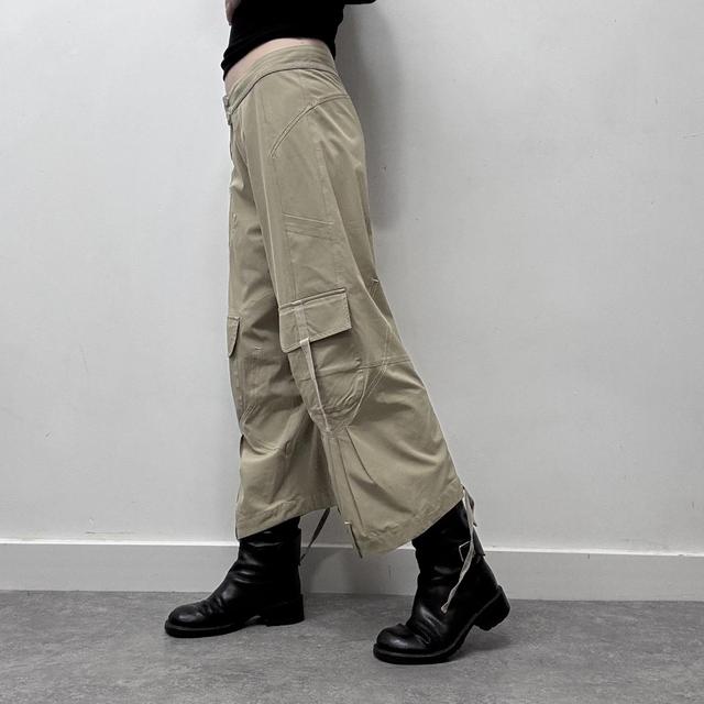 Tan puff balloon cargo pants