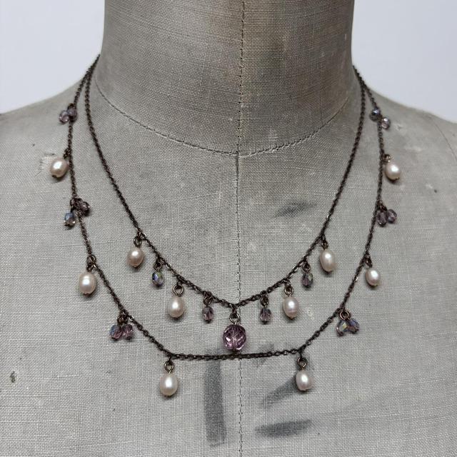 Drape fairy flower necklace