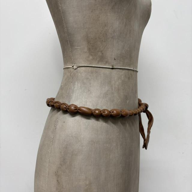 Boho bubble leather belt