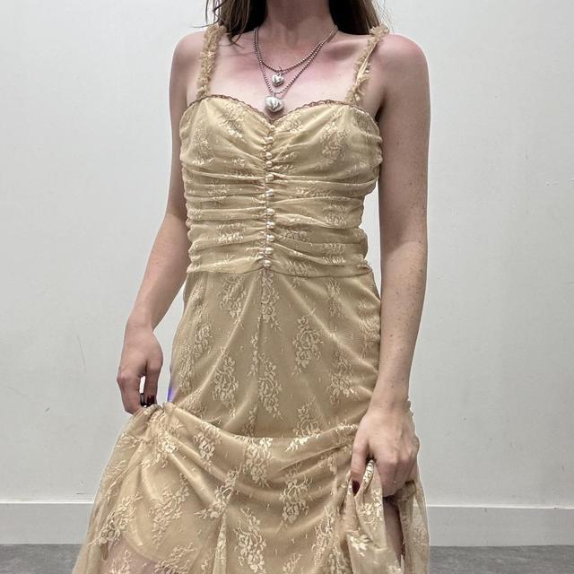Sheer lace coquette summer dress