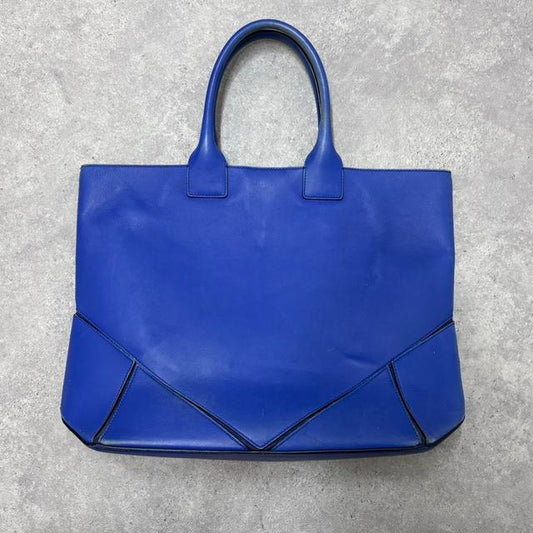 Blue leather Givenchy oversized shoulder bag