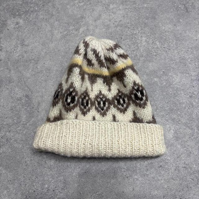 Patterned norweigan wool hat