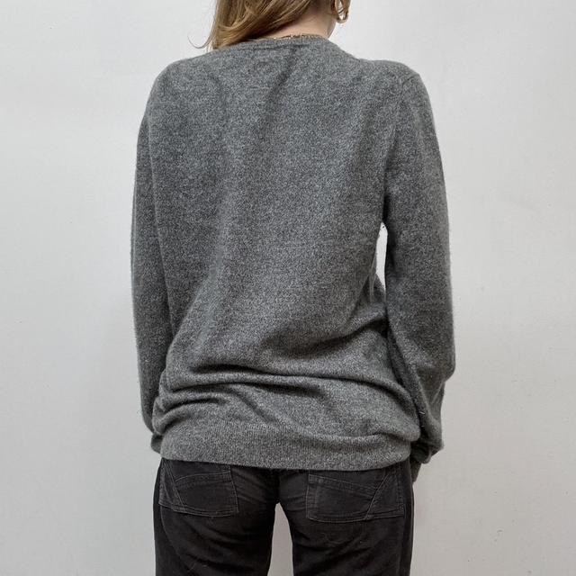Grey slouchy cashmere jumper