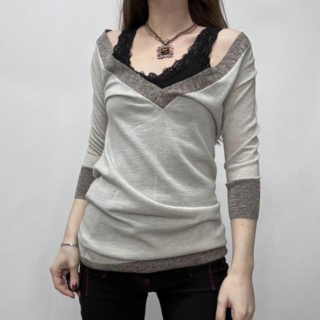Slouchy wide neck allsaints jumper