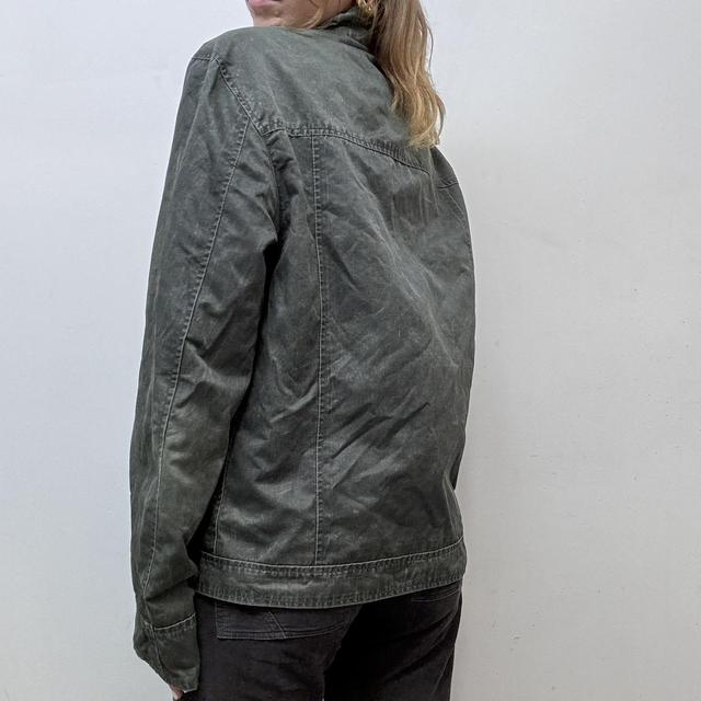 Distressed biker bomber jacket