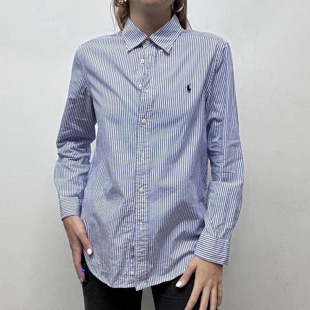 Ralph Lauren blue pinstripe shirt
