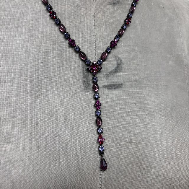 Red gemstone fairy necklace