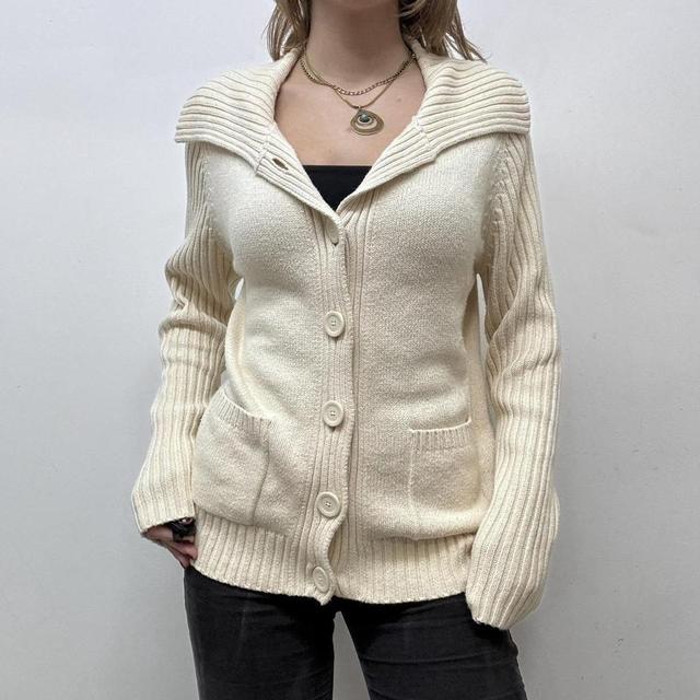 Vintage cream slouchy cardigan