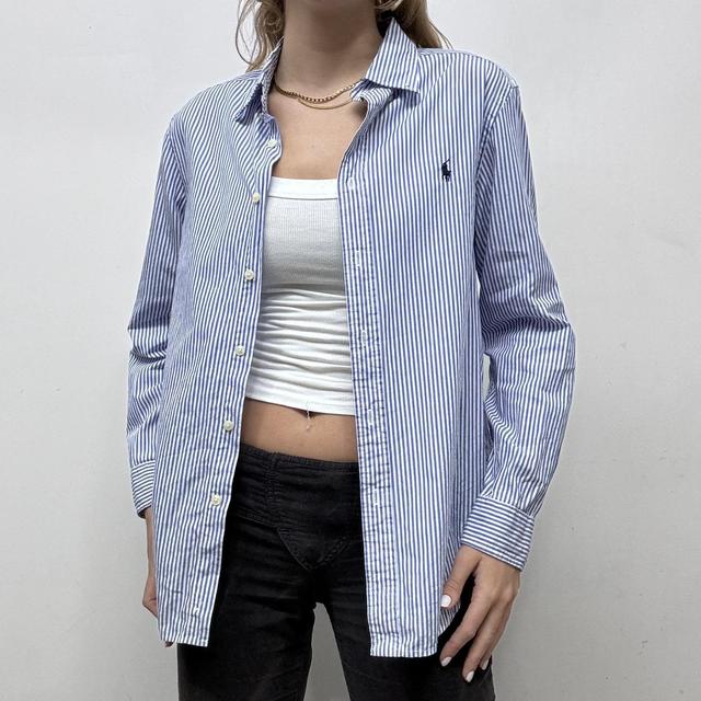 Ralph Lauren blue pinstripe shirt
