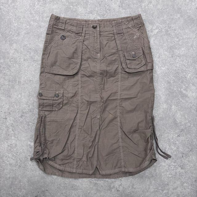 Cargo khaki puff skirt