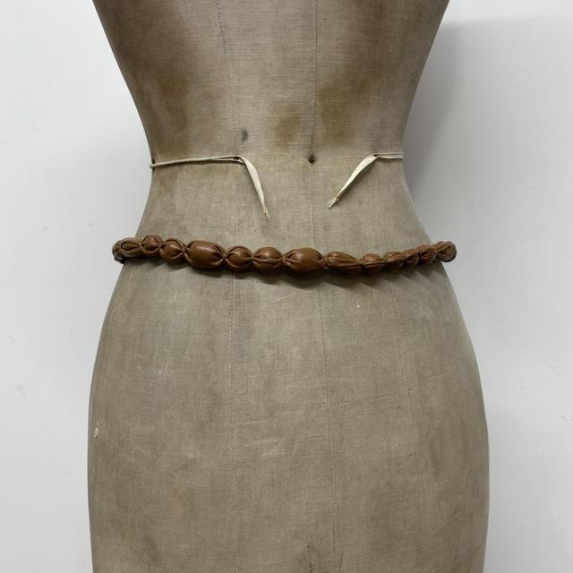 Boho bubble leather belt