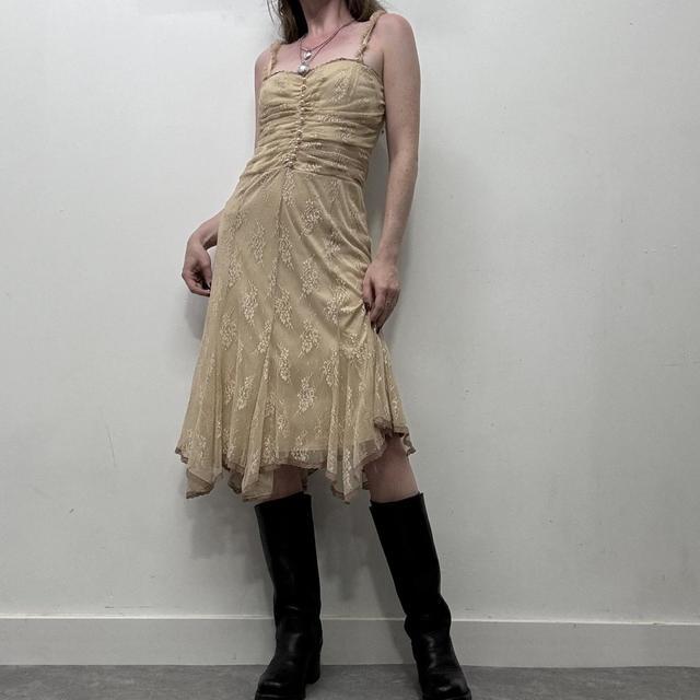Sheer lace coquette summer dress
