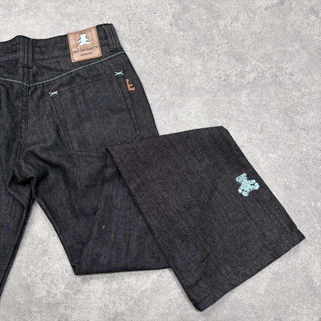 Dark wash salvage denim jeans