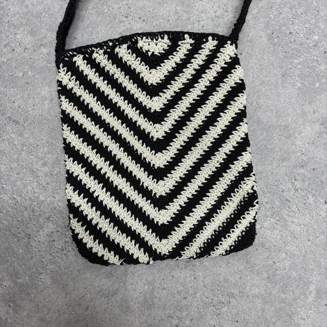 Woven patterned crossbody bag