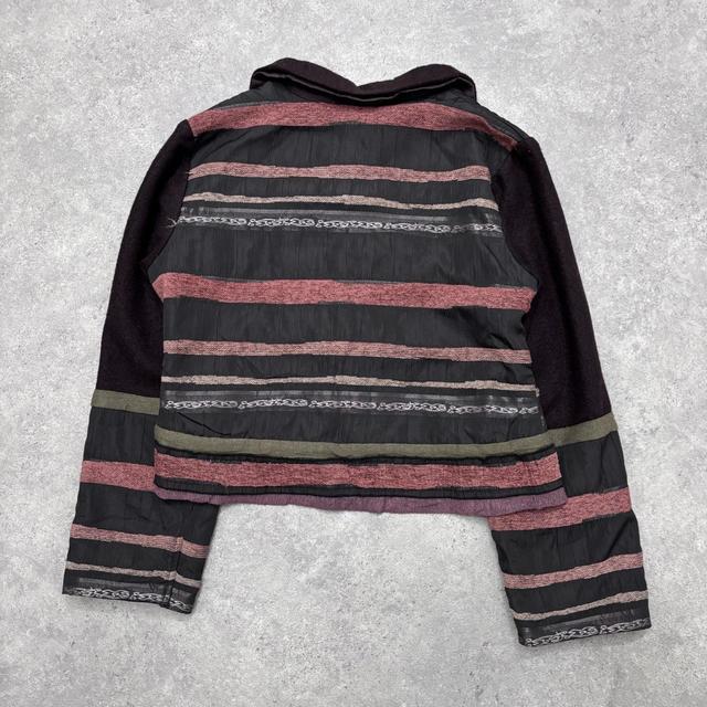 Flared hippie asymmetric jacket