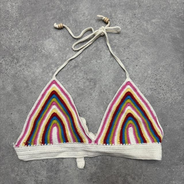 Rainbow crochet bralet
