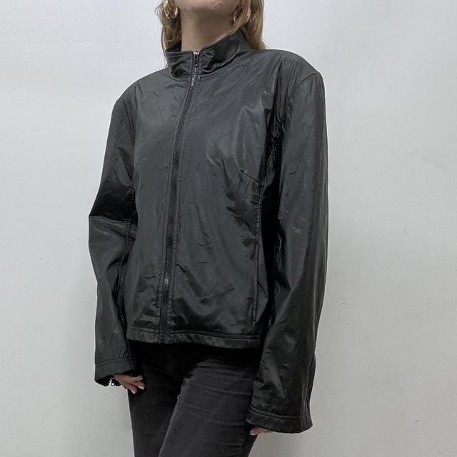 Black tech windbraker jacket