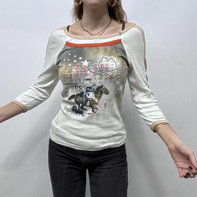 Graphic printed slouchy tshirt
