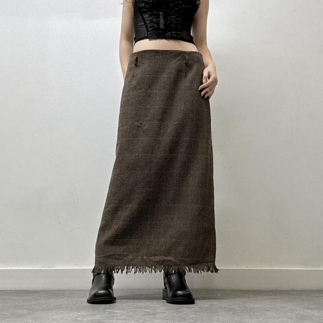Preppy check tweed skirt