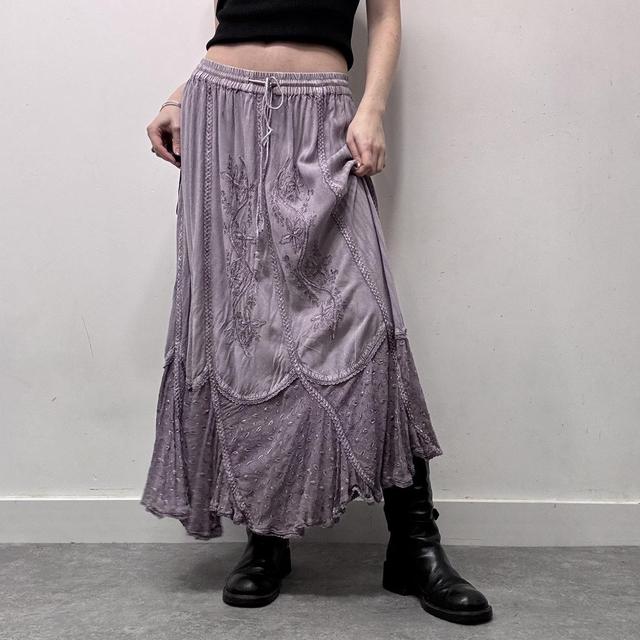 Lilac fairy grunge handkerchief maxi skirt