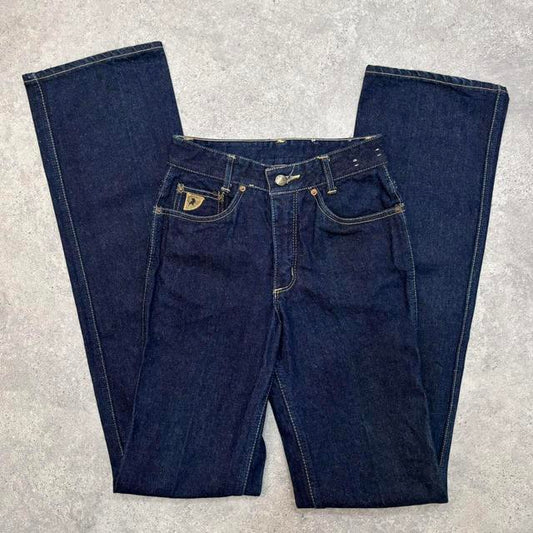 Dark wash salvage jeans