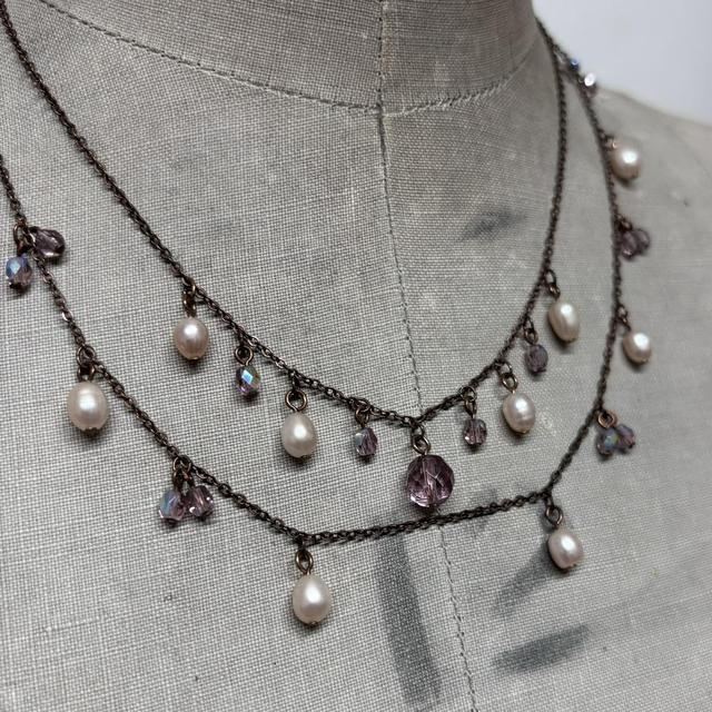 Drape fairy flower necklace