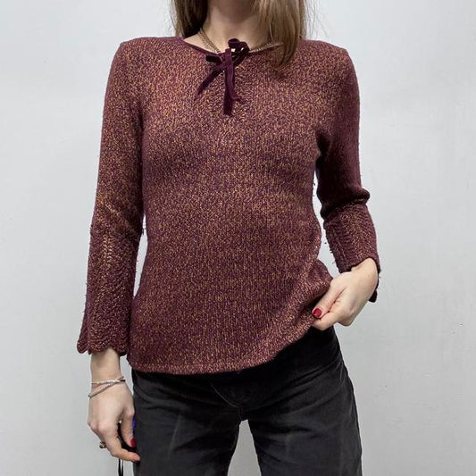 Flared purple gothic fairy jumper