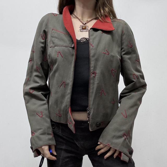 Asymmetric zip up jacket