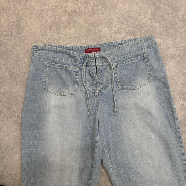 Distressed corset capri jeans shorts