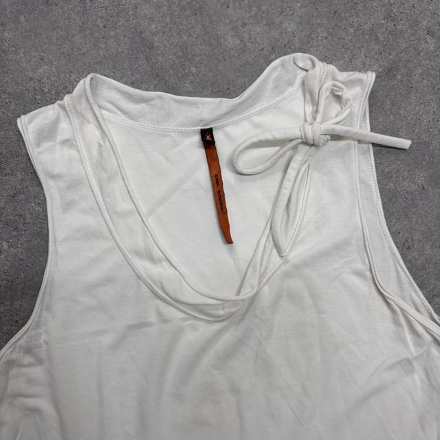 White cop copine ruffle midi dress