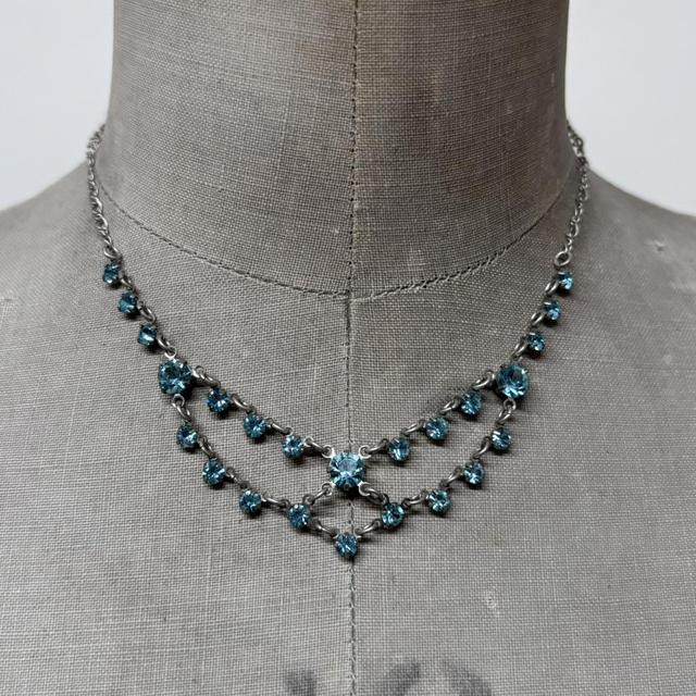Boho gemstone chandelier necklace