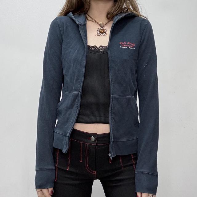 Slouchy fitted Ralph lauren zip hoodie