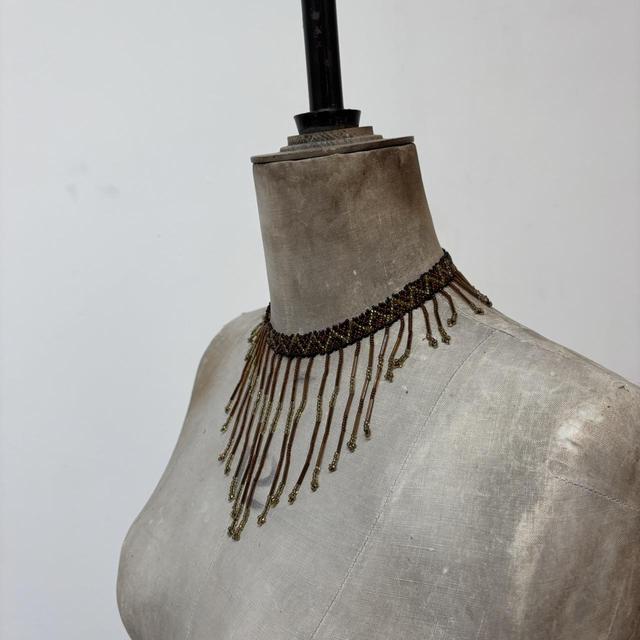Drape beaded collar neclace