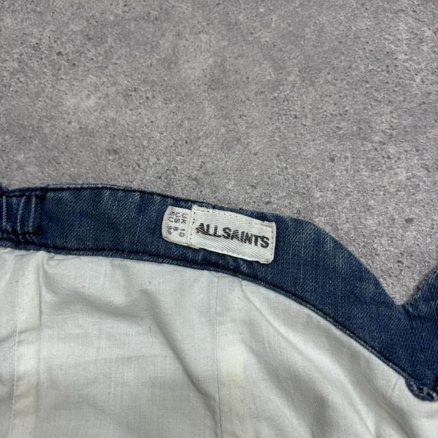 Allsaints denim corset top