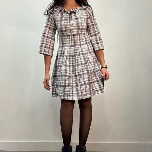 Cop copine checked shirt dress
