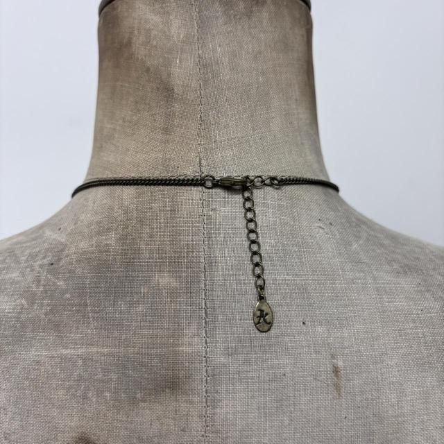 Layered chain gold pearl necklace