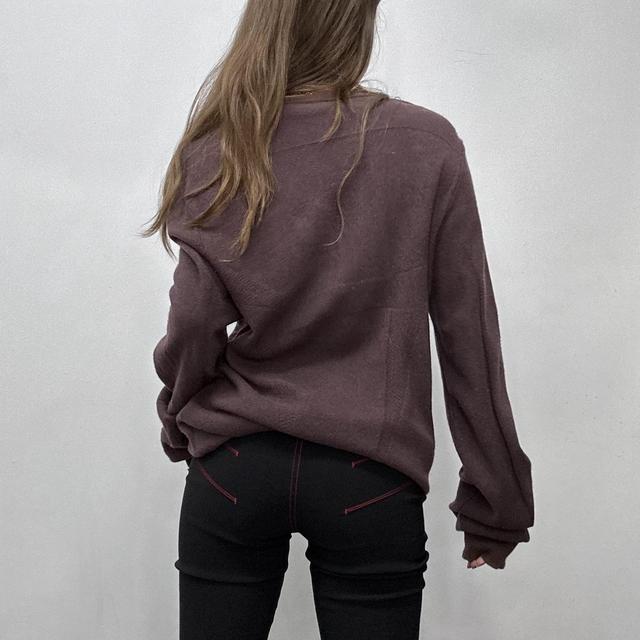 Slouchy wool burgandy jumper