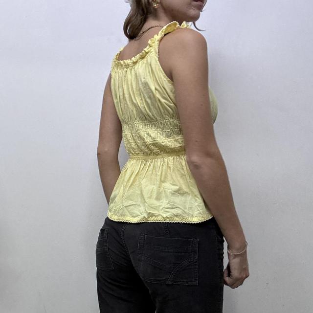 Lace corset ruffle milkmaid blouse