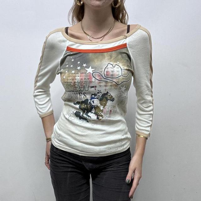 Graphic printed slouchy tshirt