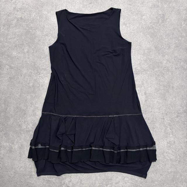 Black ruffle cop copine dress