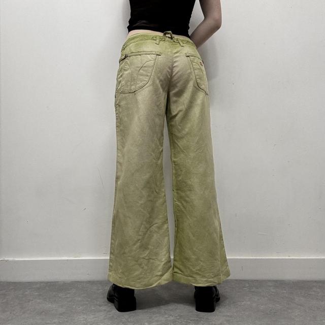 Green linen miss sixty trousers