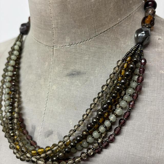 Beaded layer summer necklace