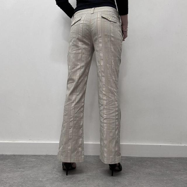 Pinstripe cargo suit pants