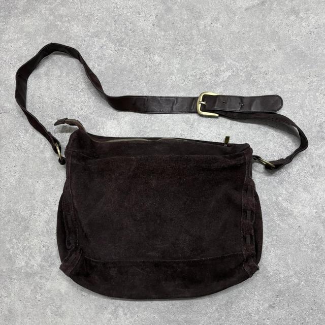 Cow hide abstract gold bag