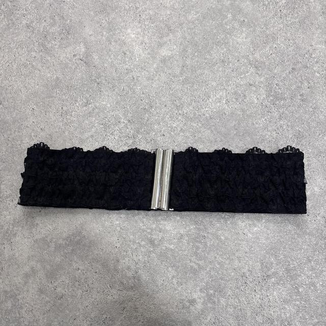 Black lace belt