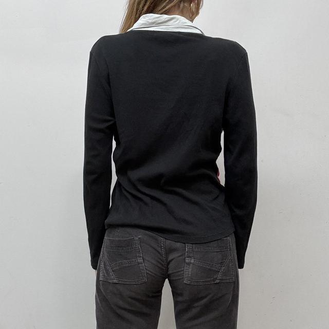 Pinstripe office grunge zip-up cardigan