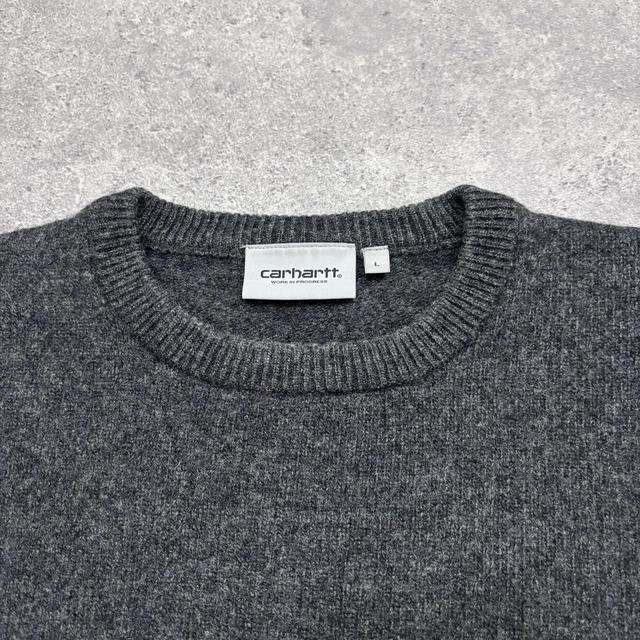 Grey Carhartt slouchy knit wool jumper