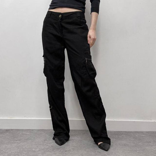 Cop copine black cargo pants